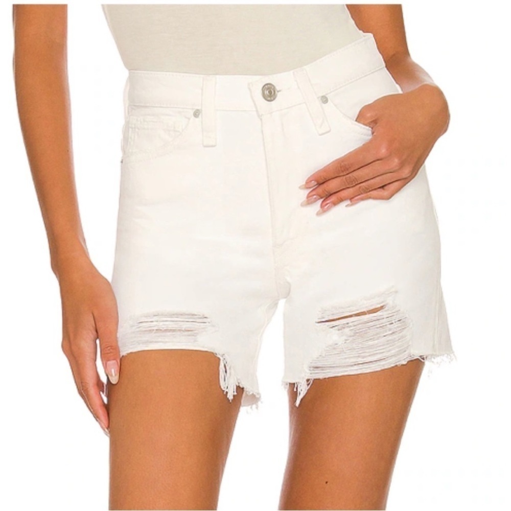 Hudson Devon High Waisted Rise Distressed Cutoff Jean Denim Shorts Size 32